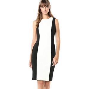 NWT Calvin Klein Color blocked Sheath Dress